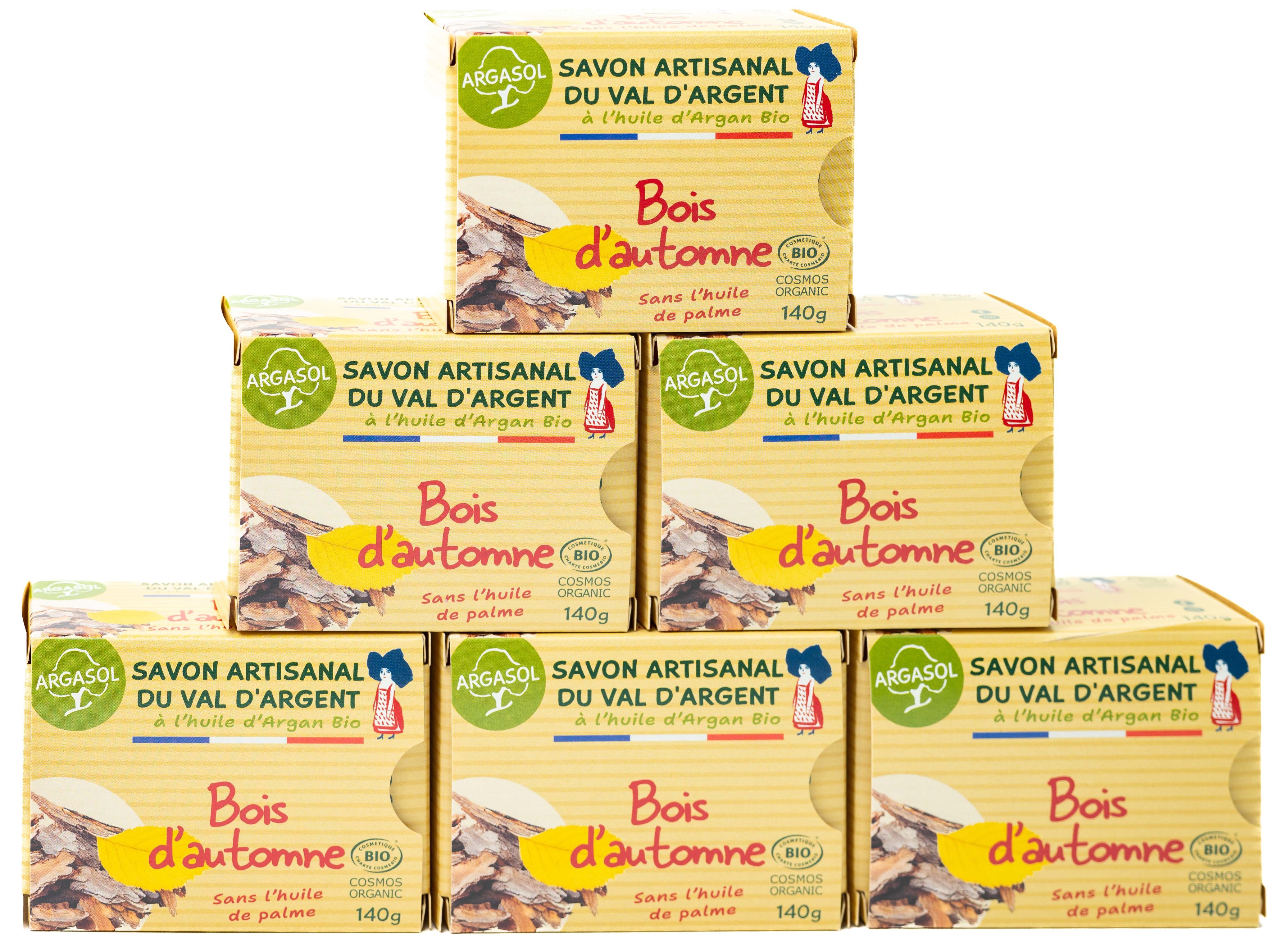 Lot de 6 Savons Bois d'automne