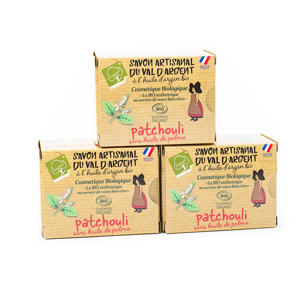 Lot de 3 Savons au Patchouli