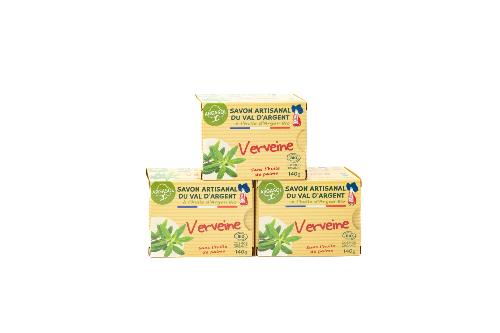 Lot de 3 savons à la Verveine