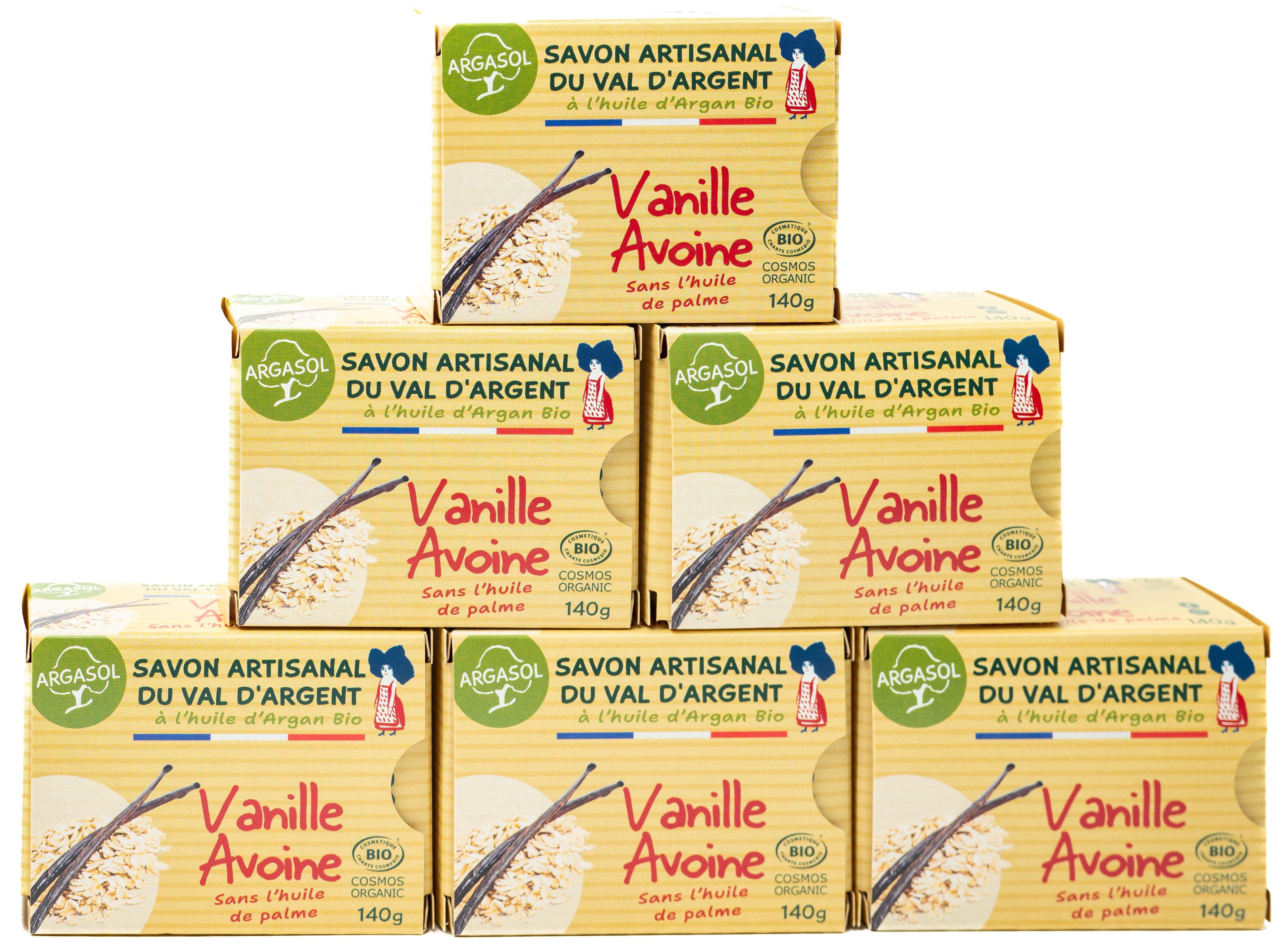 Lot de 6 Savons à la Vanille et à l'Avoine