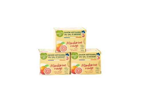 Lot de 3 Savons à la Mandarine Rouge