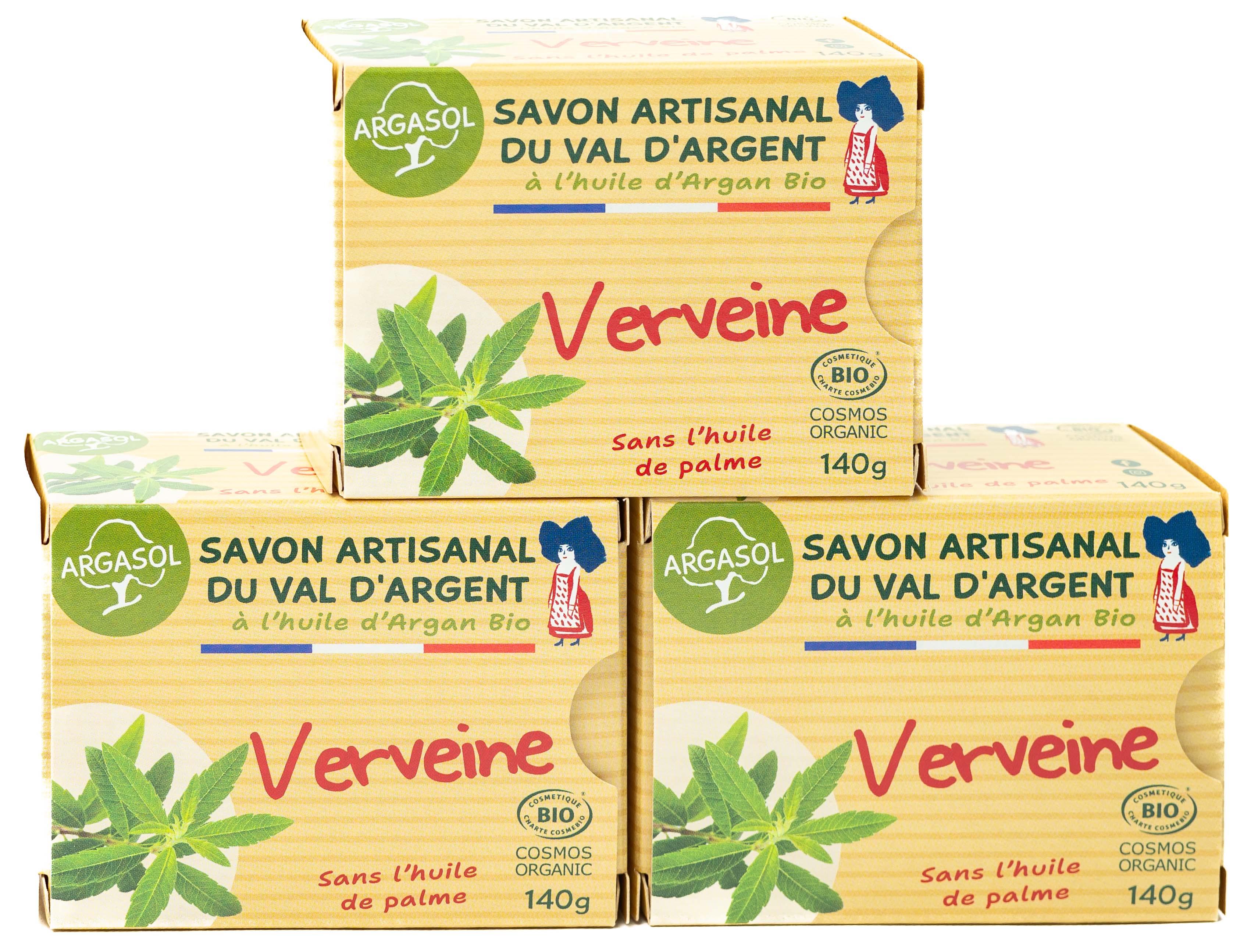 Lot de 3 savons  la Verveine