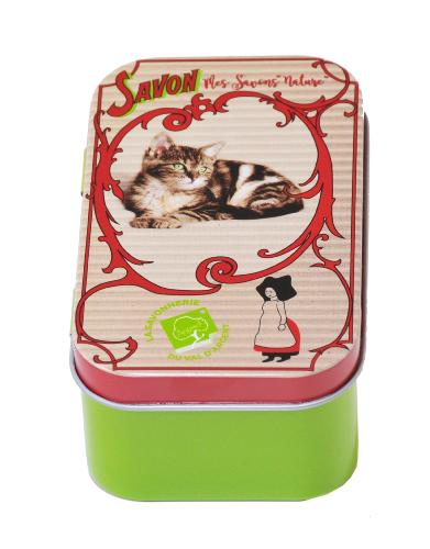 Boite à savon voyageur - Chat