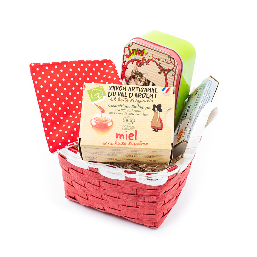 Panier rouge Joyeux Noël