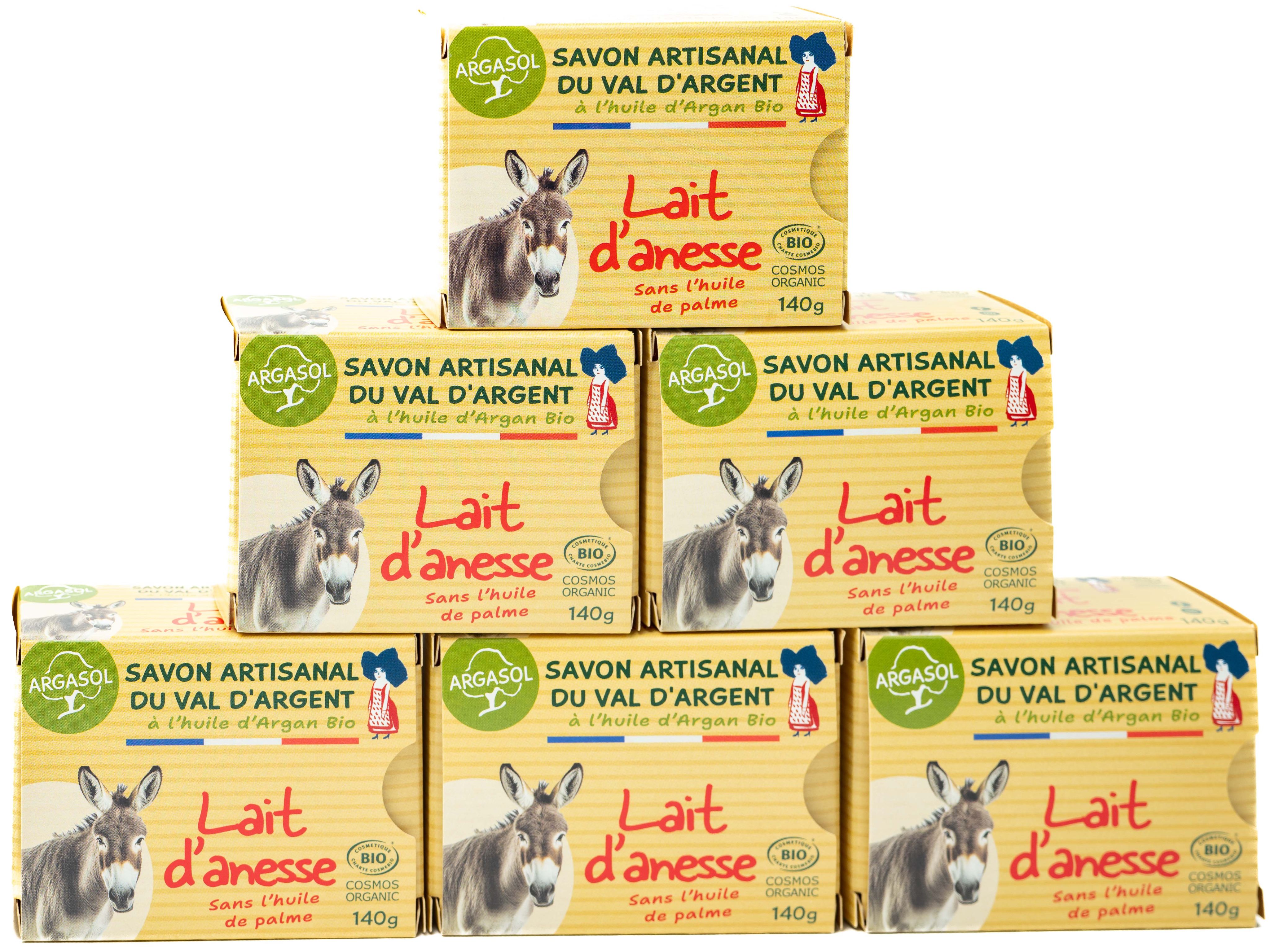 Lot de 6 Savons au Lait d'Anesse