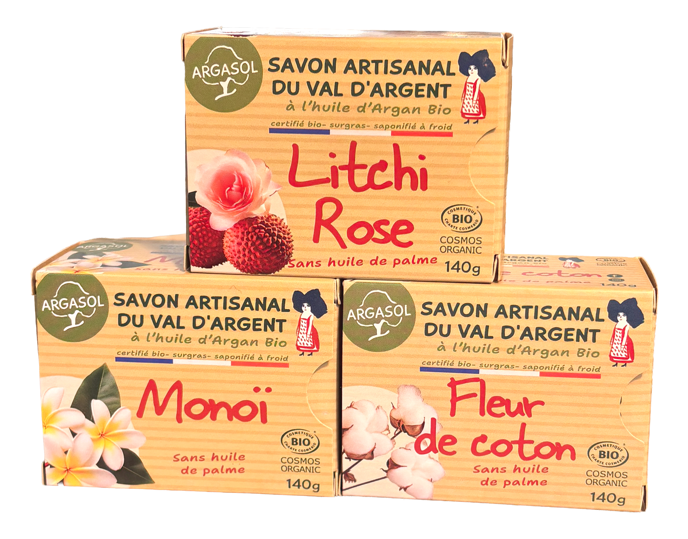 L'Eveil : Litchi/Rose  Monoï  Fleur de coton