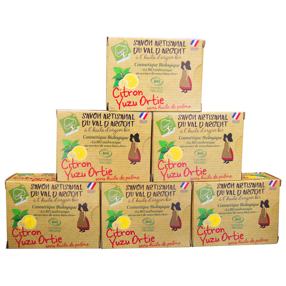 Lot de 6 Savons Citron-Yuzu-Ortie