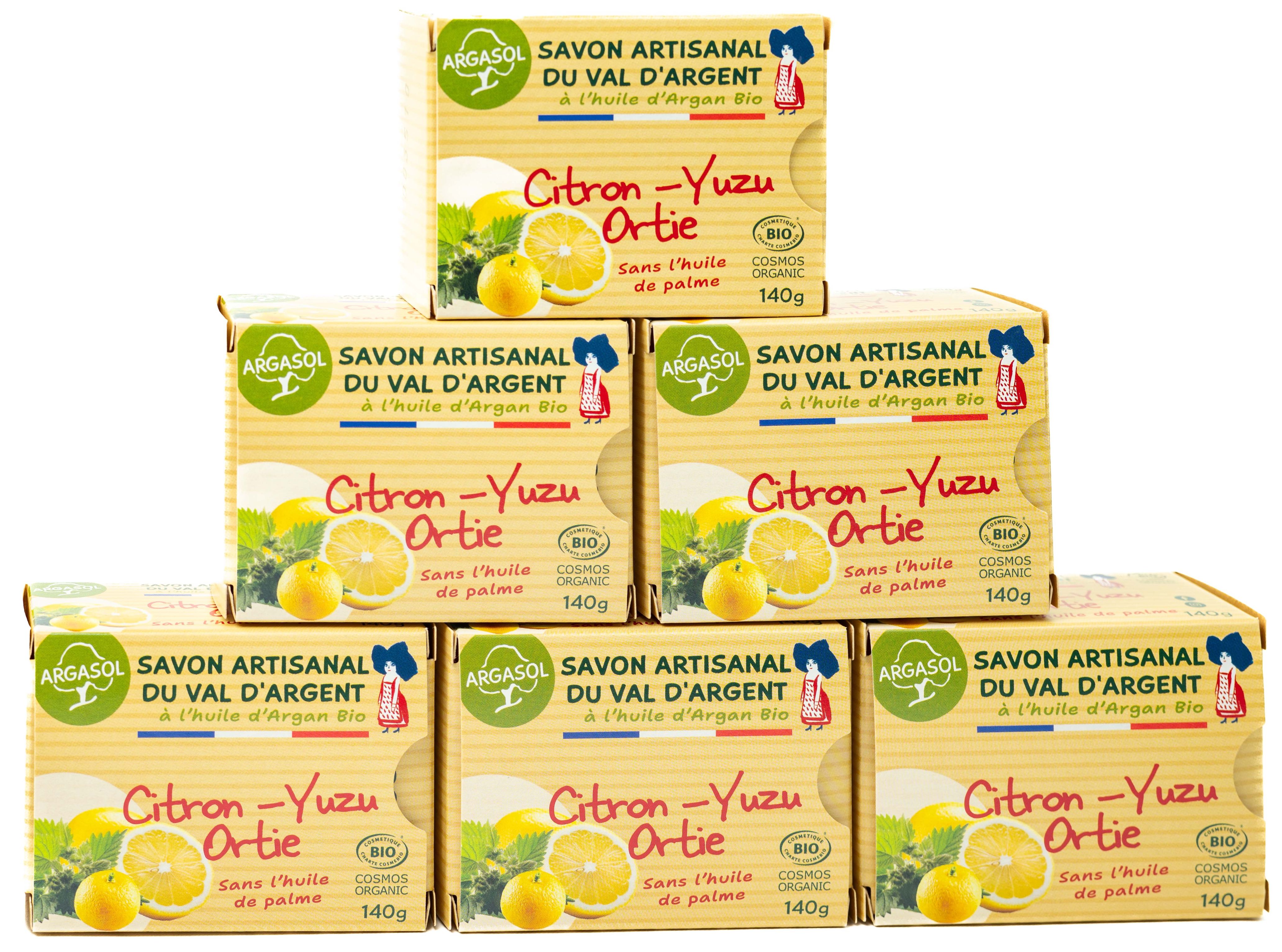 Lot de 6 Savons Citron-Yuzu-Ortie