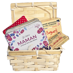 Panier osier Fête des Mères