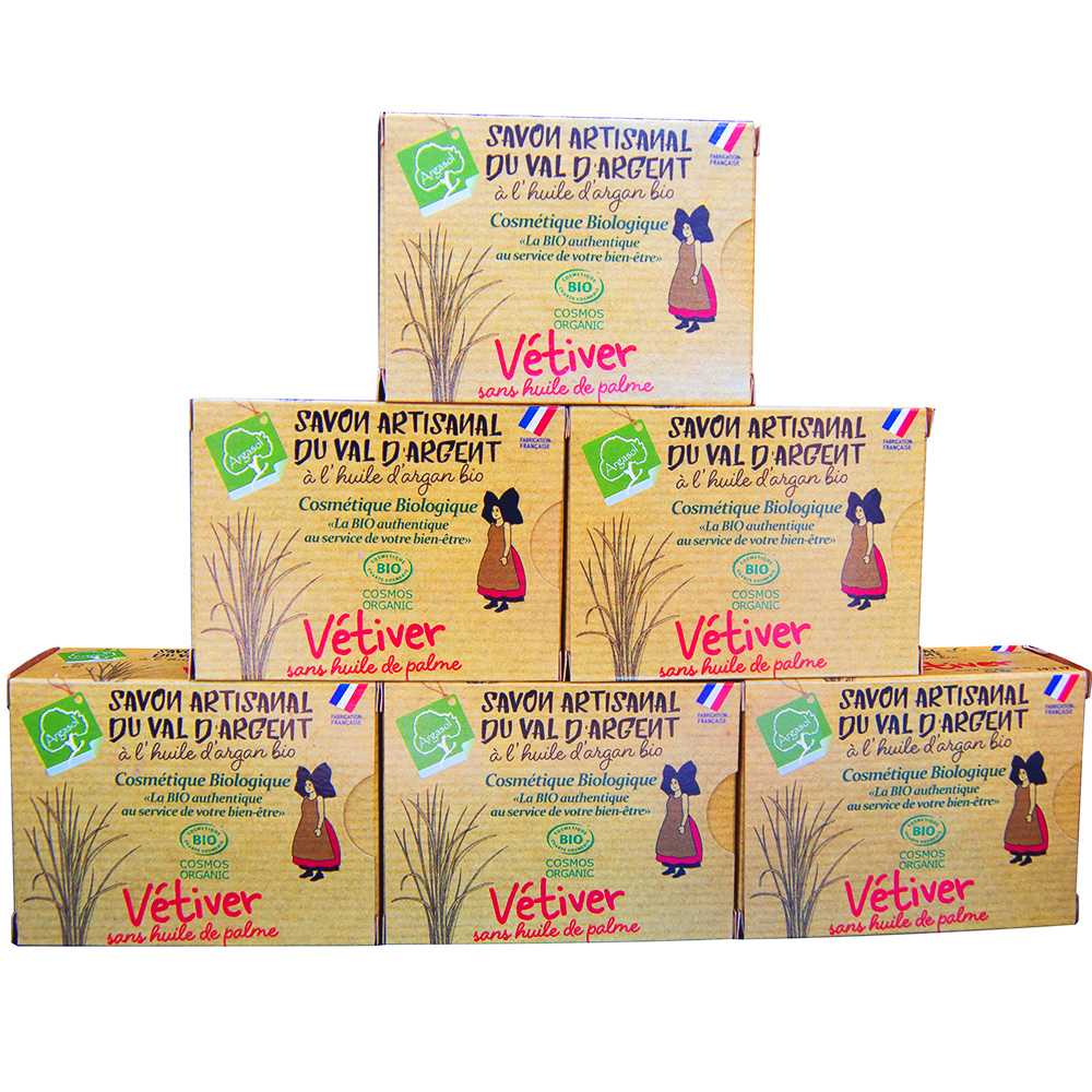 Lot de 6 Savons Vetiver