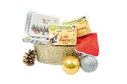 Baquet doré ou noir Noël