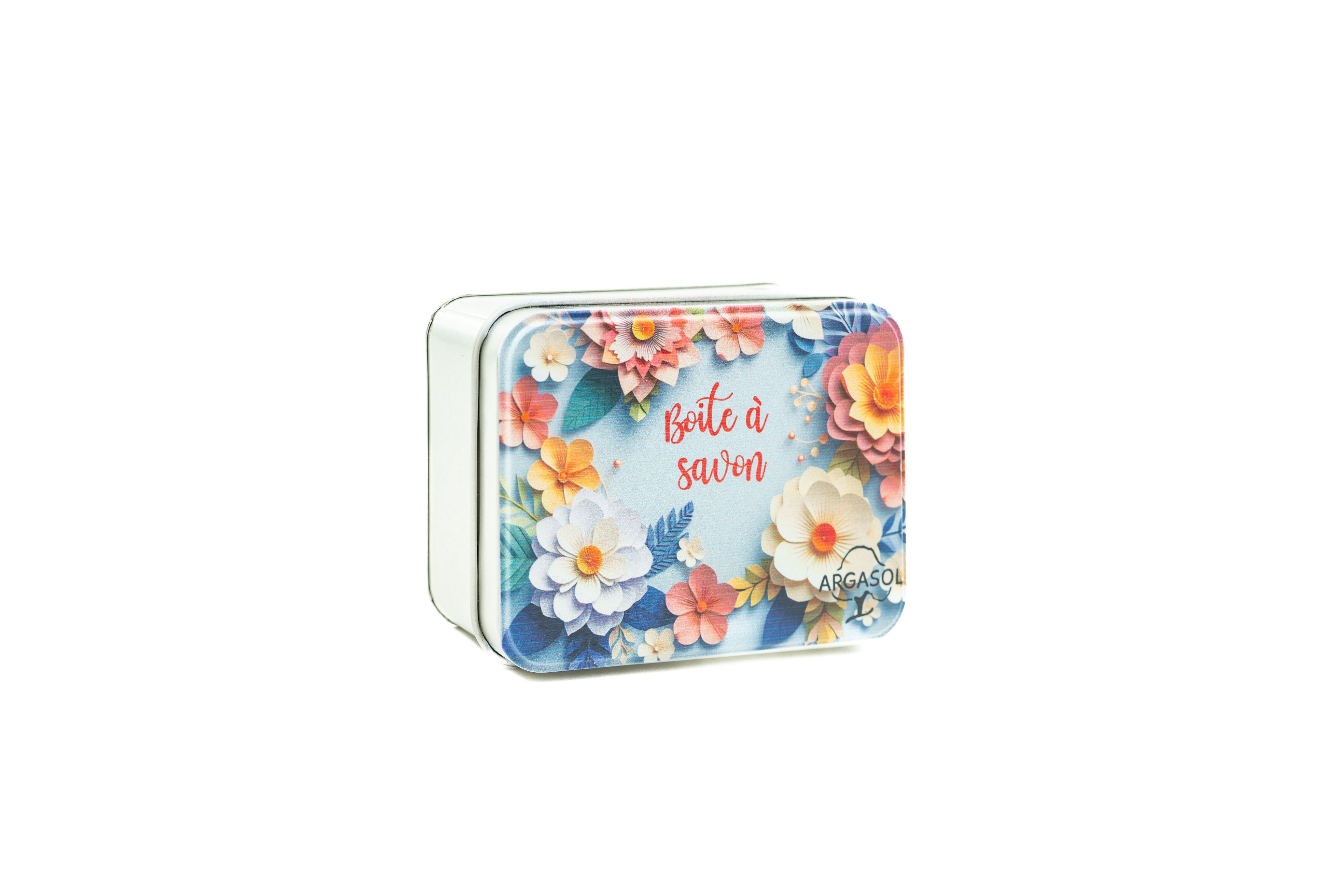 boite à savon fleurie