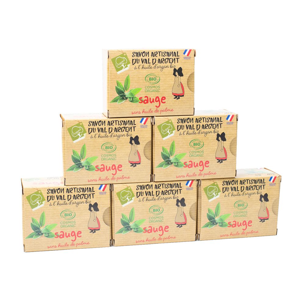 Lot de 6 Savons  la Sauge