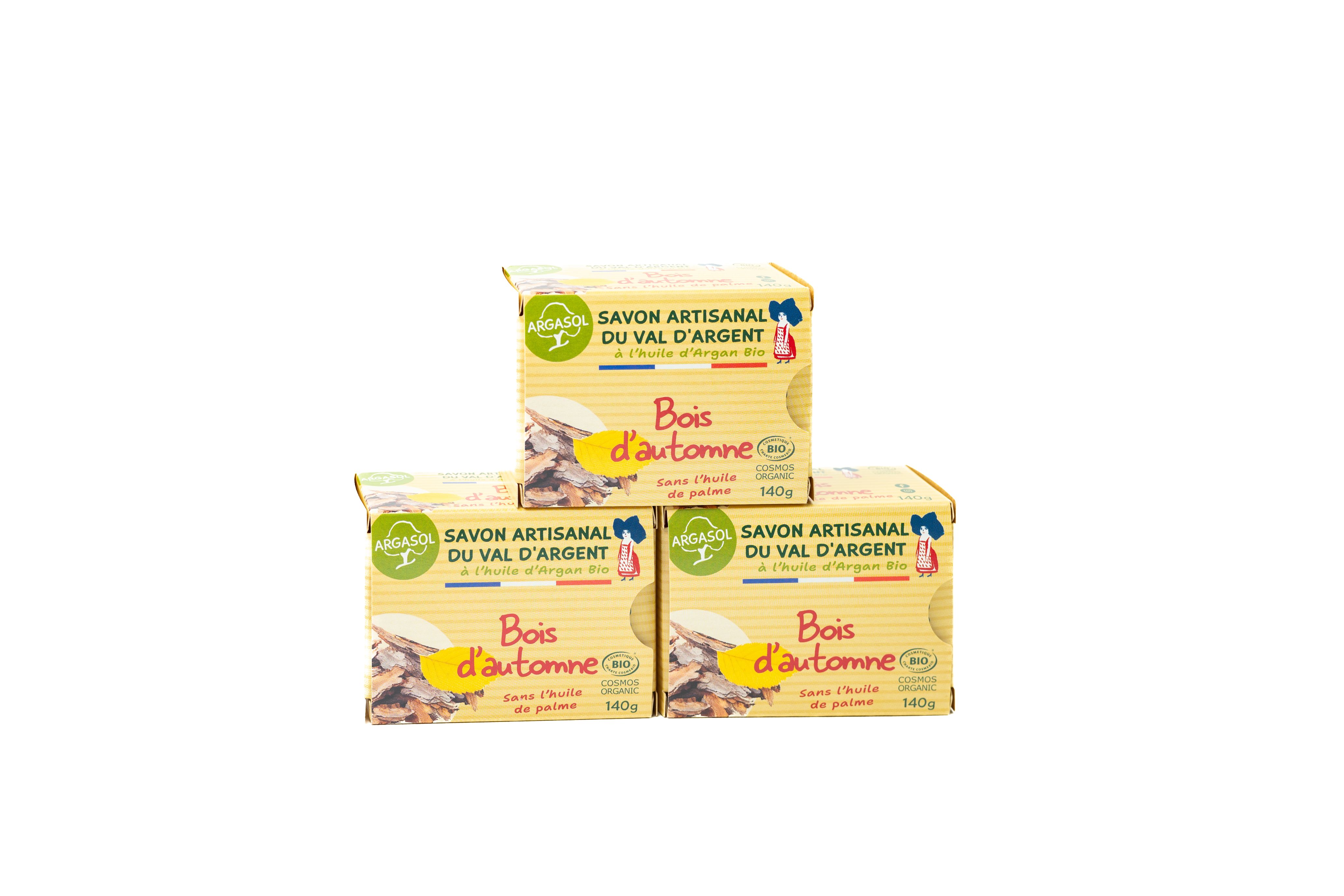Lot de 3 Savons Bois d'automne