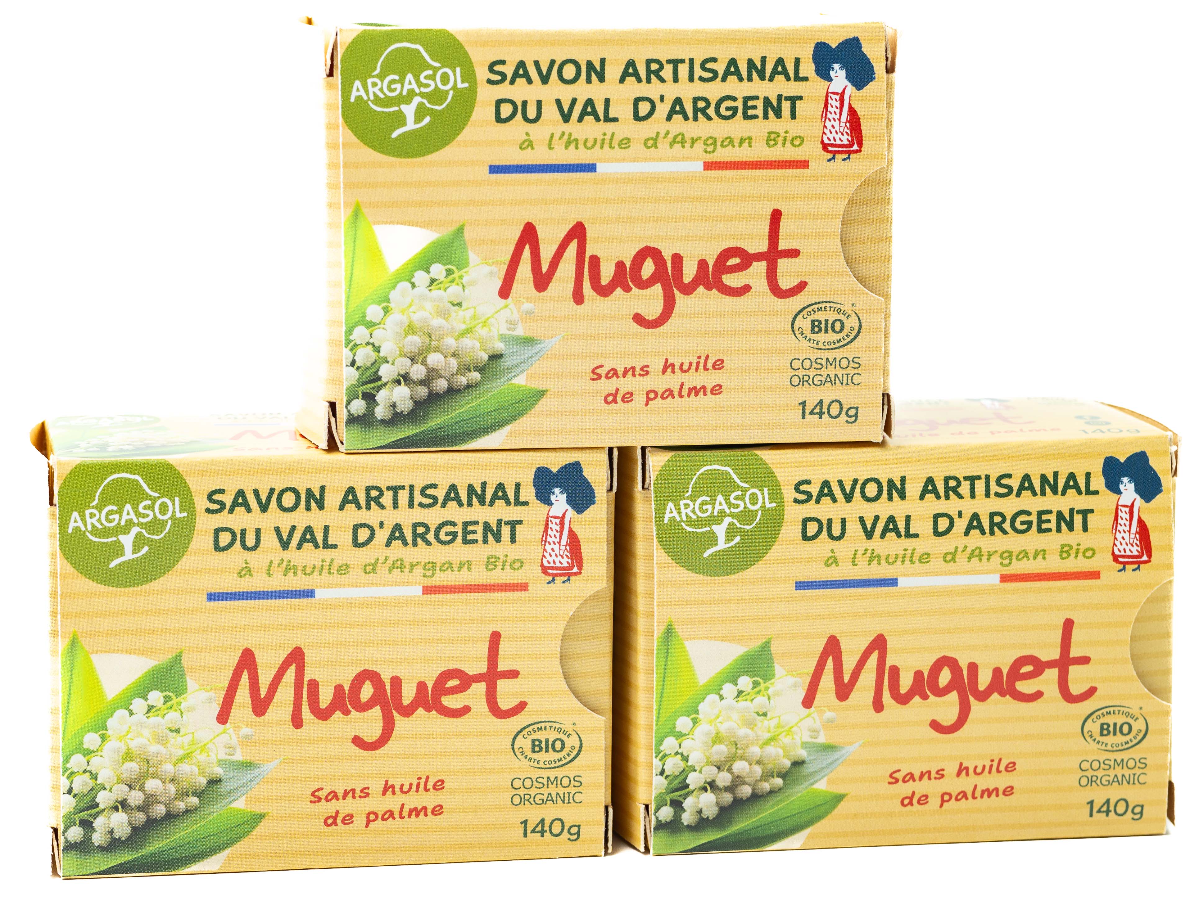 Lot de 3 Savons au muguet