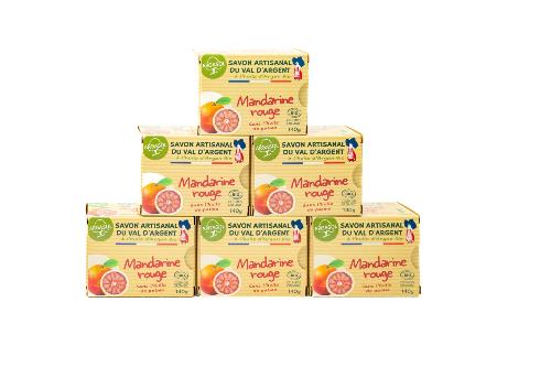 Lot de 6 Savons à la Mandarine Rouge