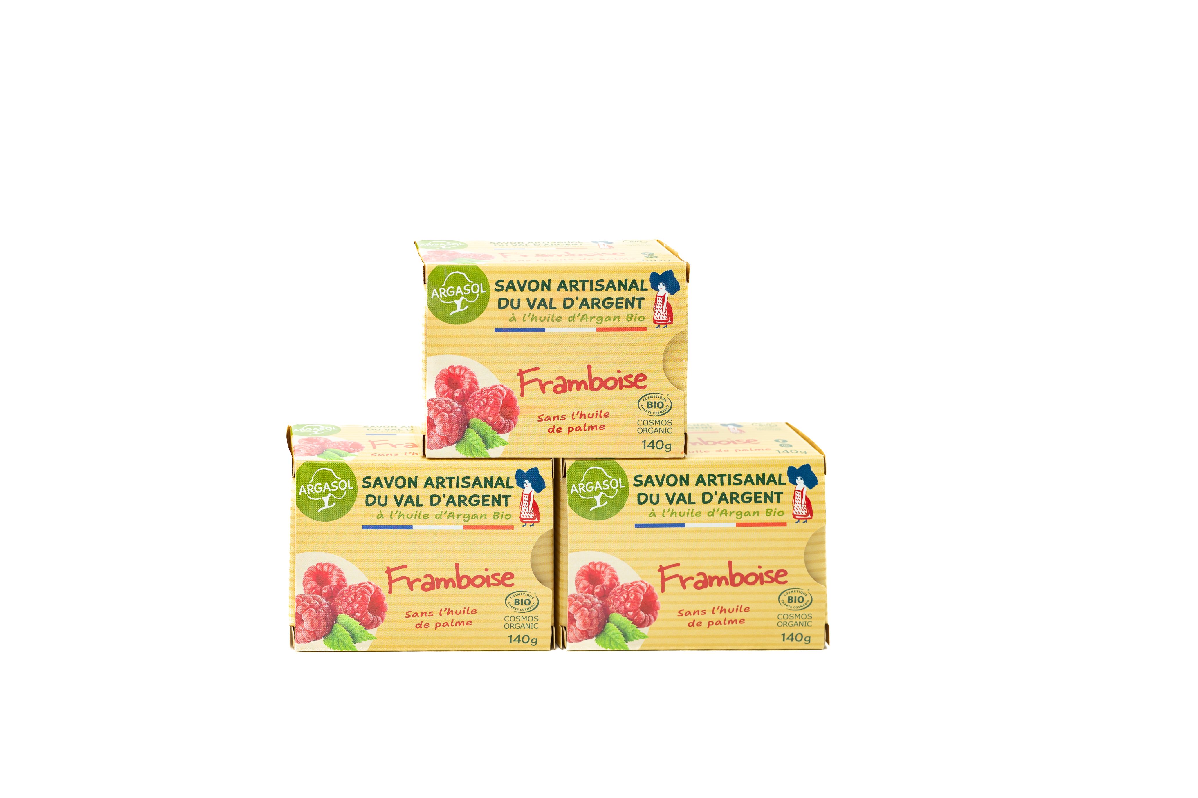 Lot de 3 Savons  la Framboise