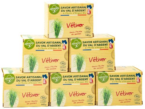 Lot de 6 Savons Vetiver