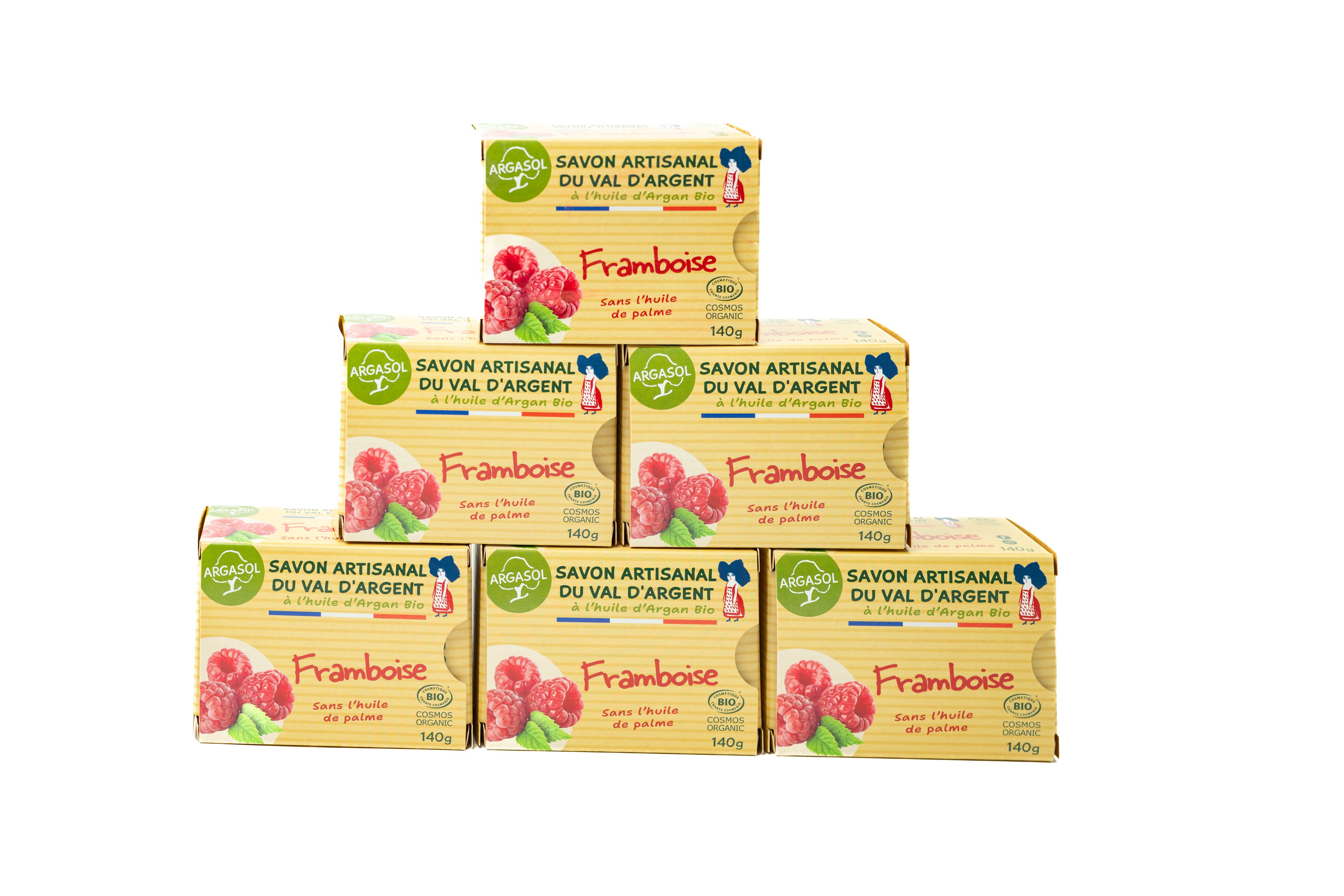 Lot de 6 Savons à la Framboise