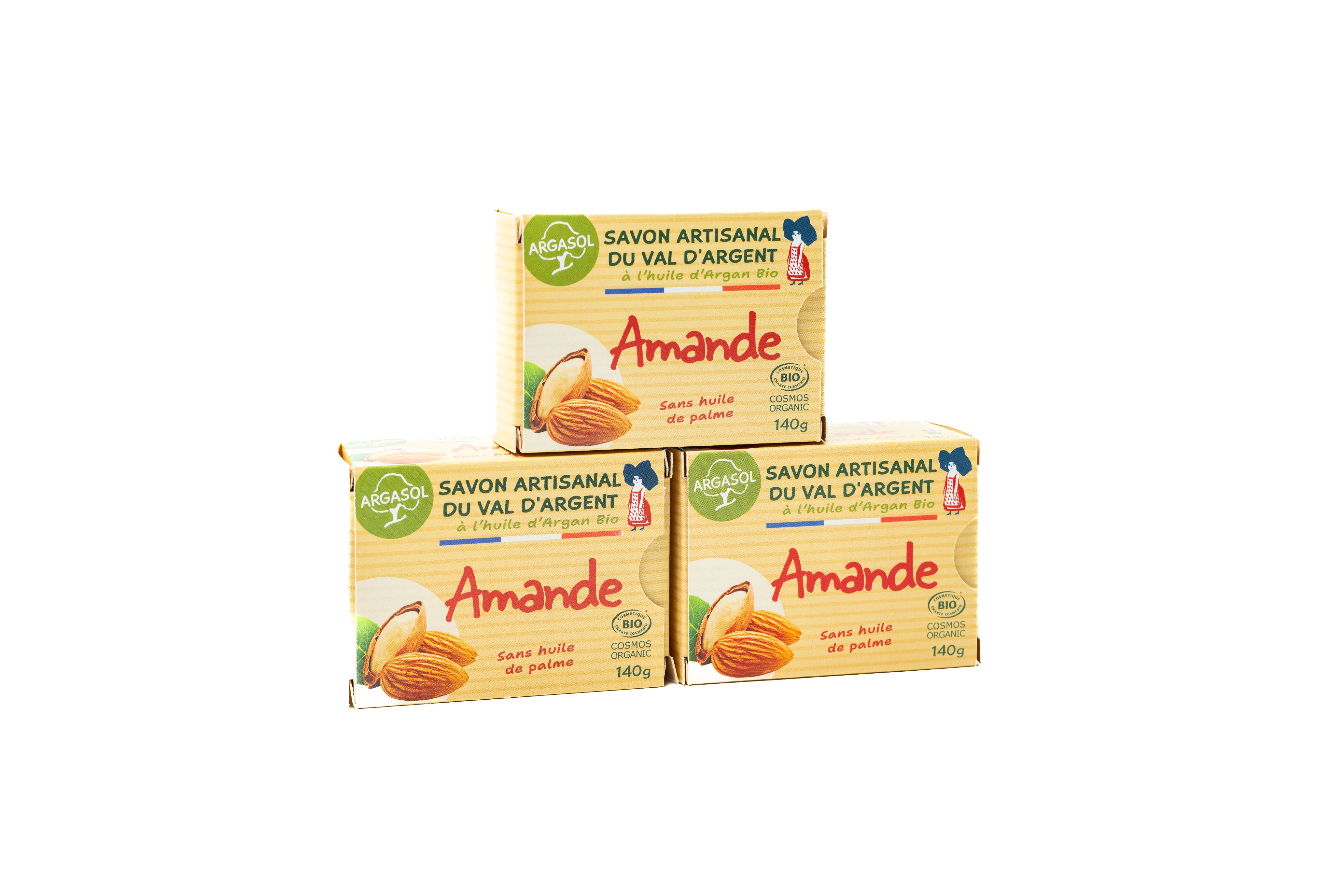 Lot de 3 Savons à l'amande