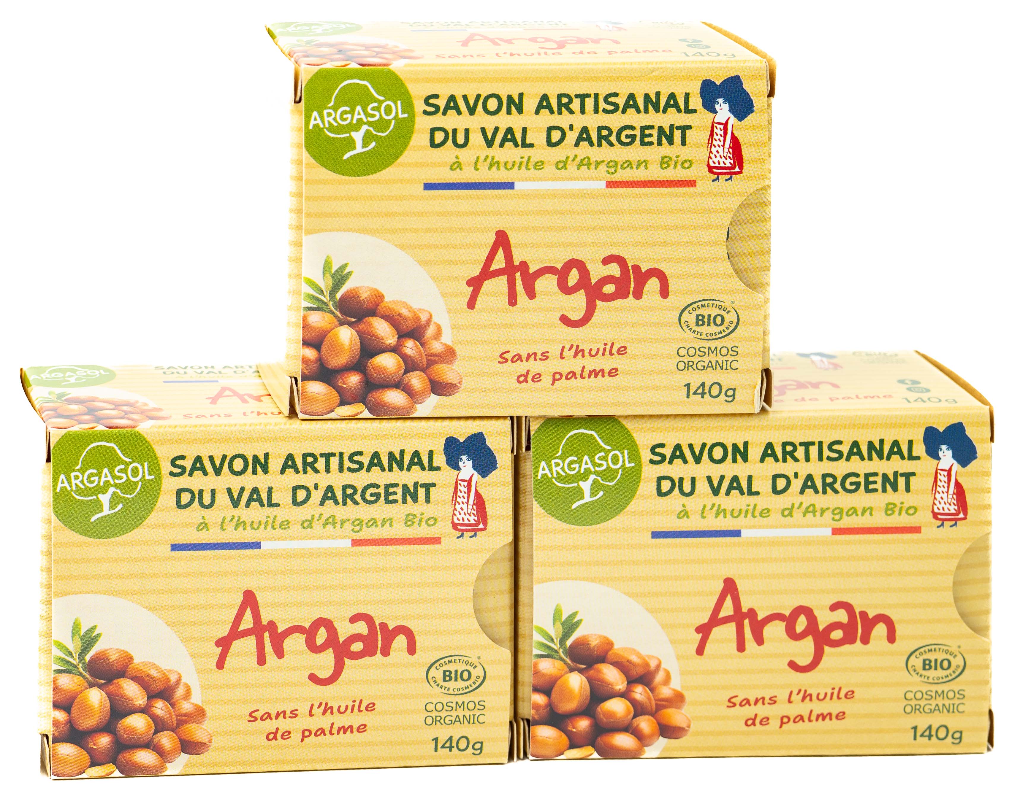 Lot de 3 Savons  l'Argan