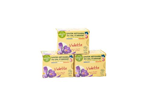Lot de 3 Savons à la Violette