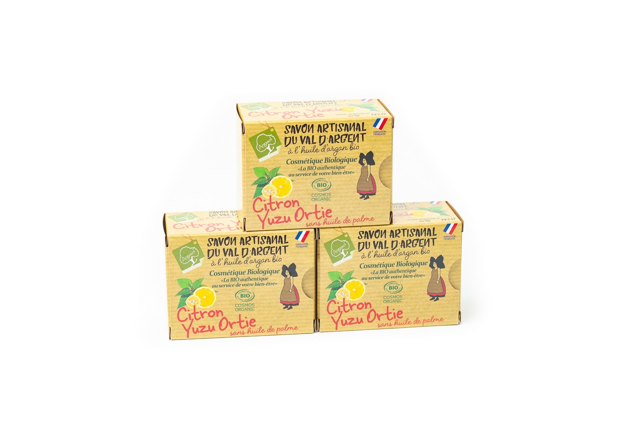 Lot de 3 Savons Citron-Yuzu-Ortie