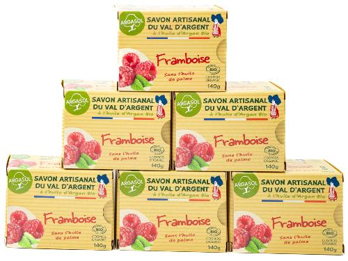 Lot de 6 Savons à la Framboise