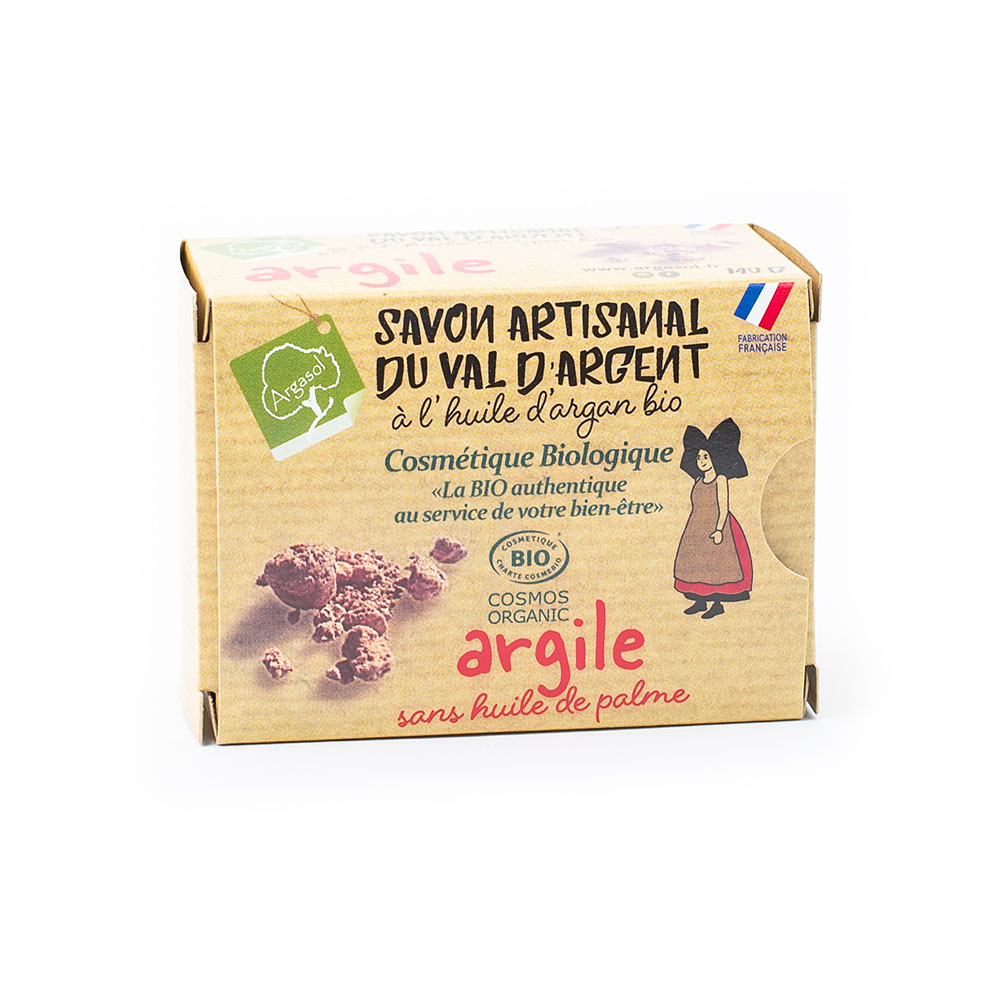 Savon artisanal à l'Argile (ghassoul) 