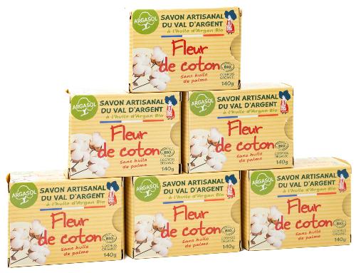 Lot de 6 Savons à la fleur de coton