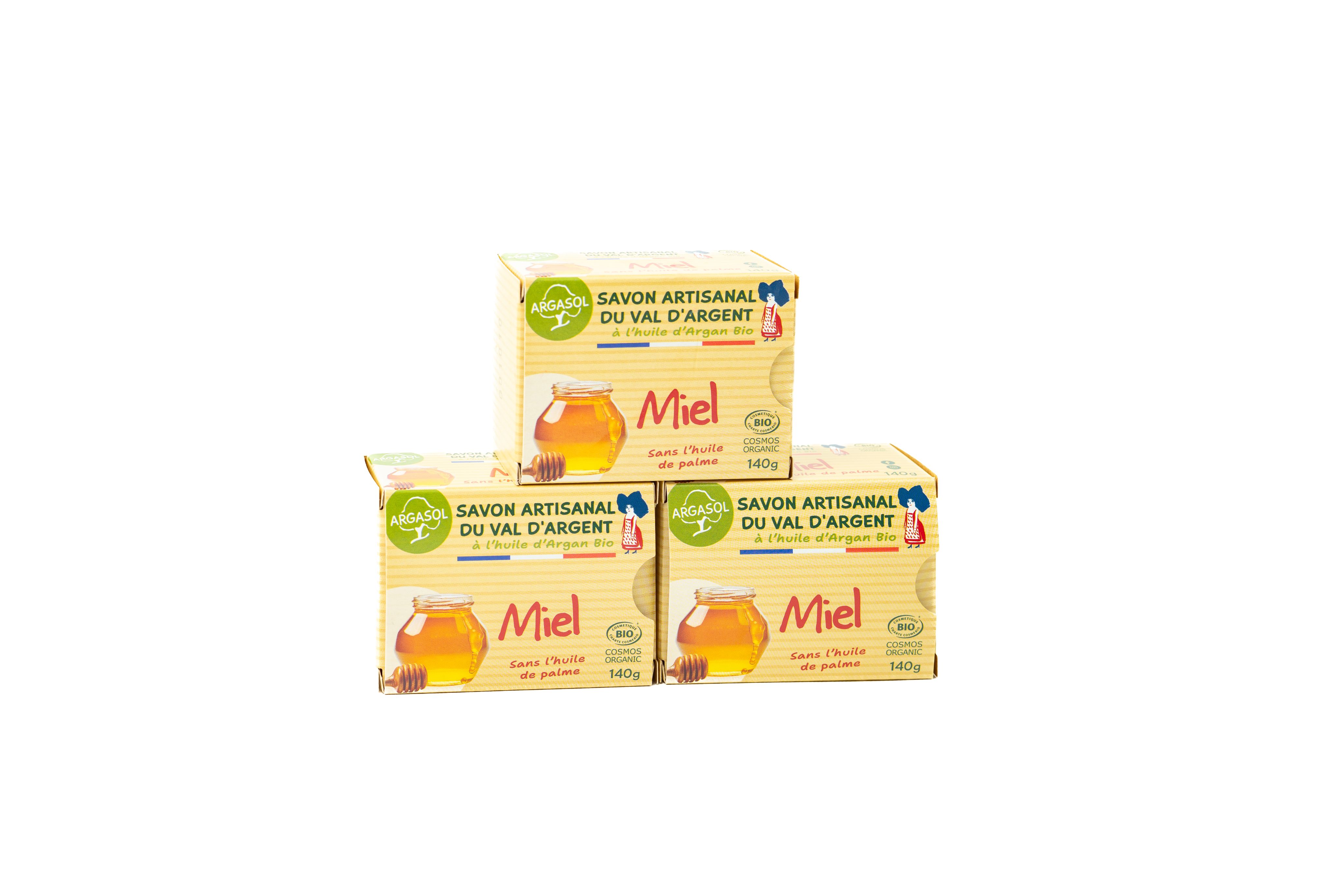 Lot de 3 Savons au Miel