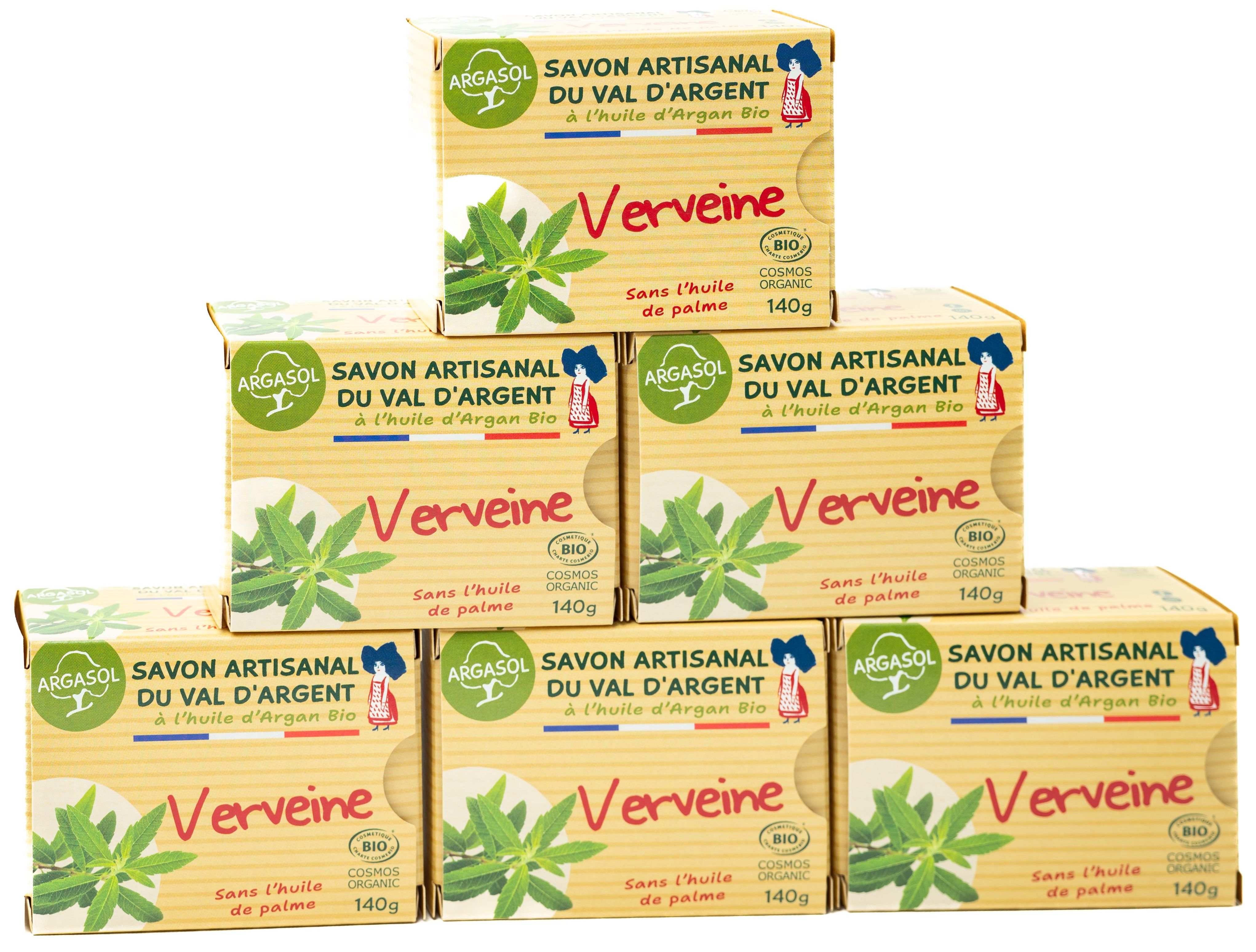Lot de 6 savons à la Verveine