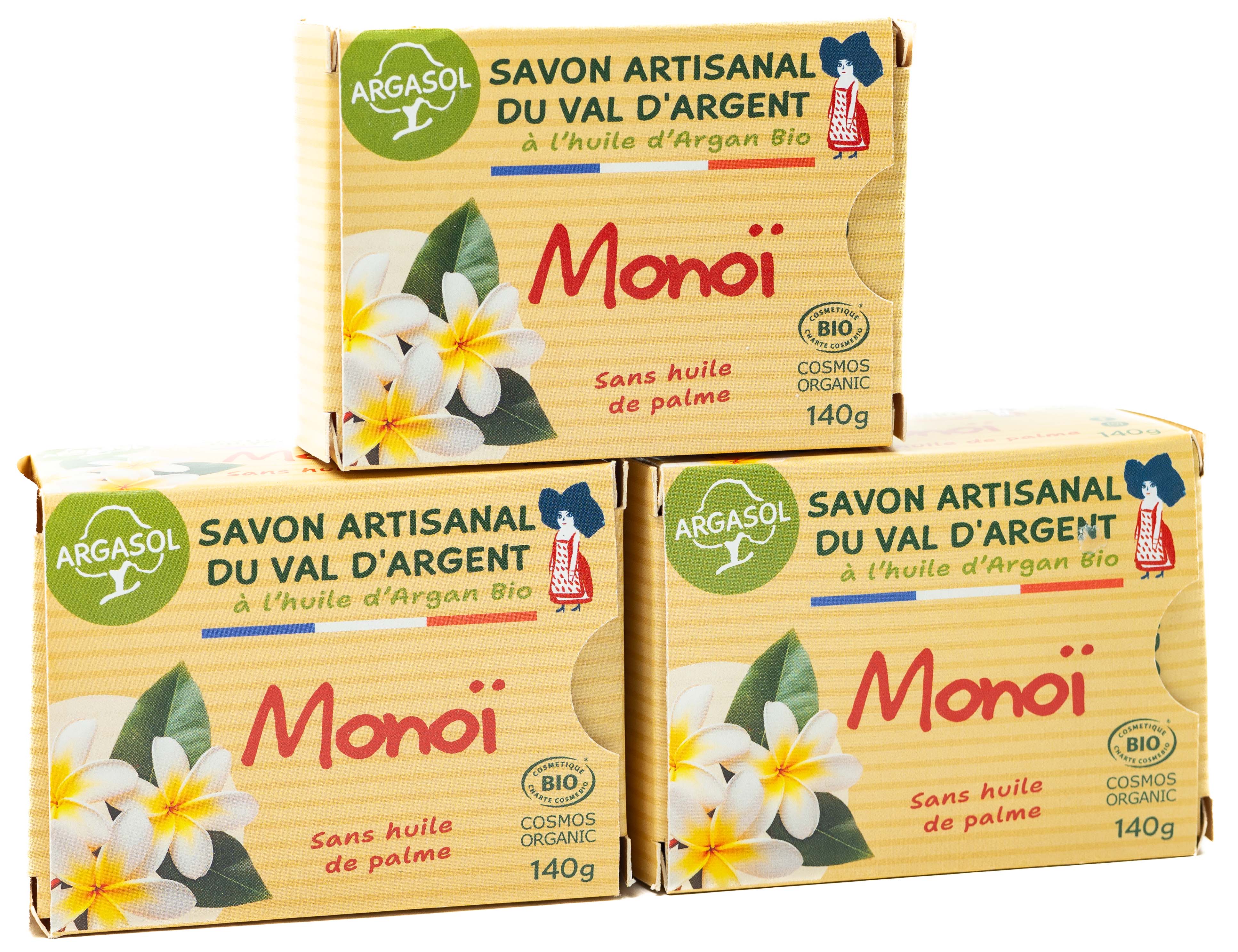 Lot de 3 Savons au monoï