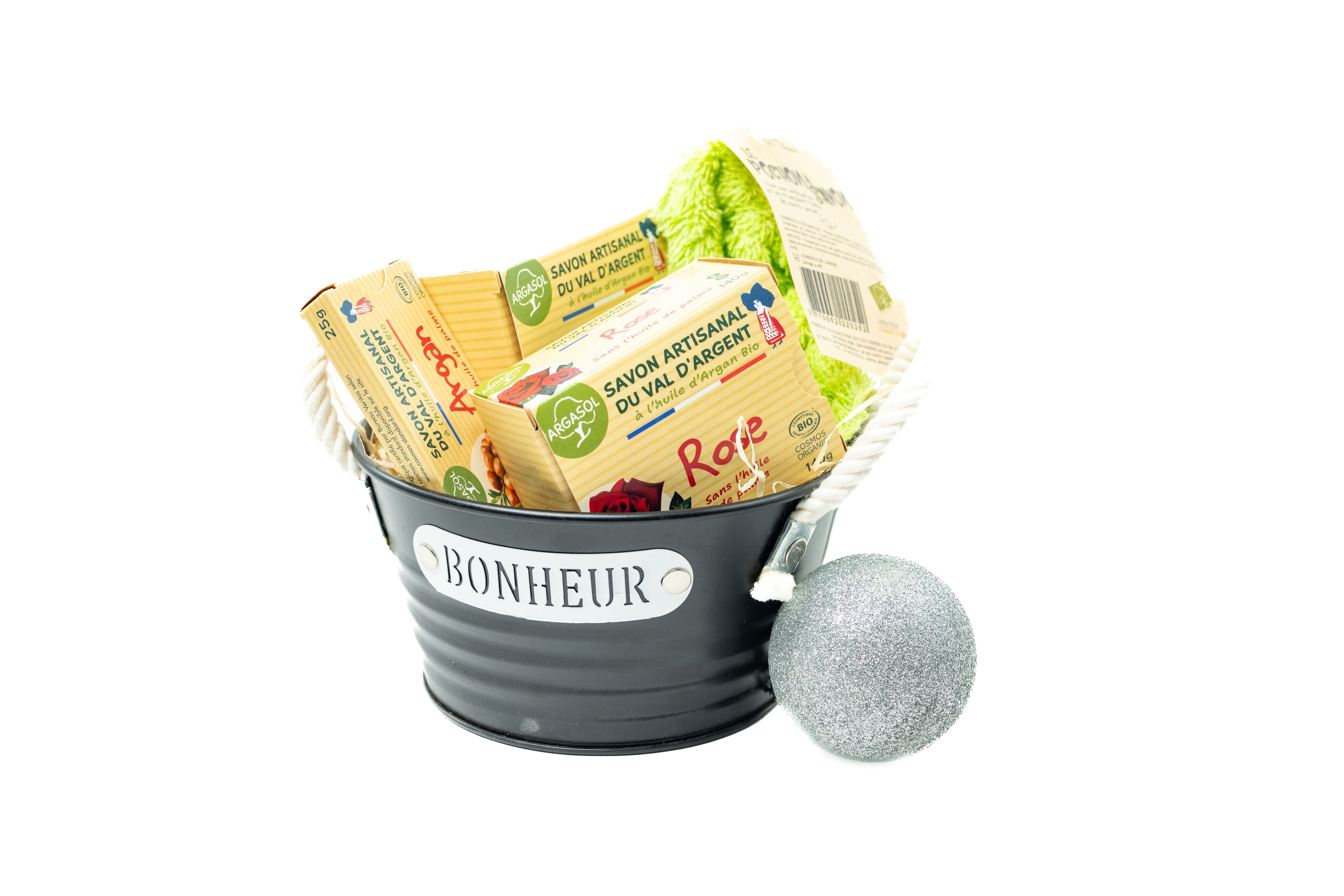 Baquet rond Bonheur de noël 