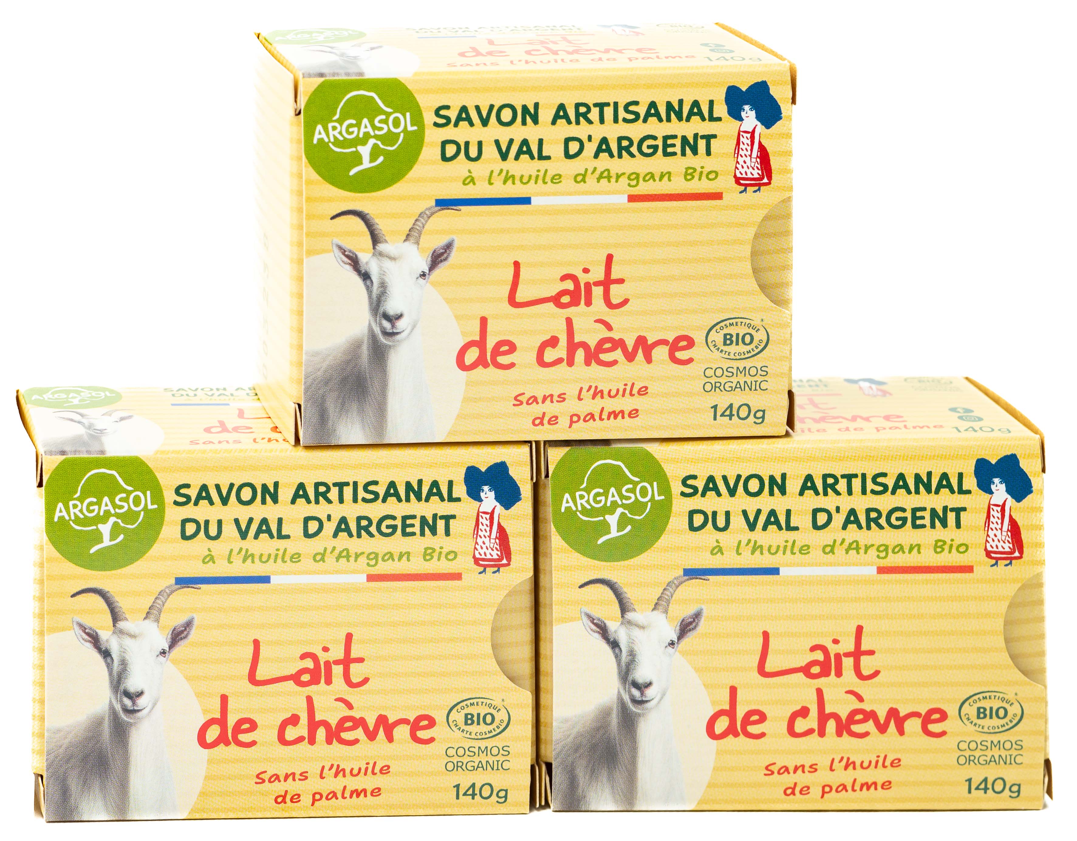 Lot de 3 Savons au Lait de Chèvre