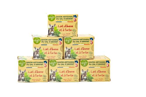 Lot de 6 Savons au Lait d'Anesse et à l'Ortie