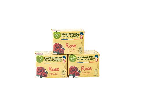 Lot de 3 Savons à la Rose