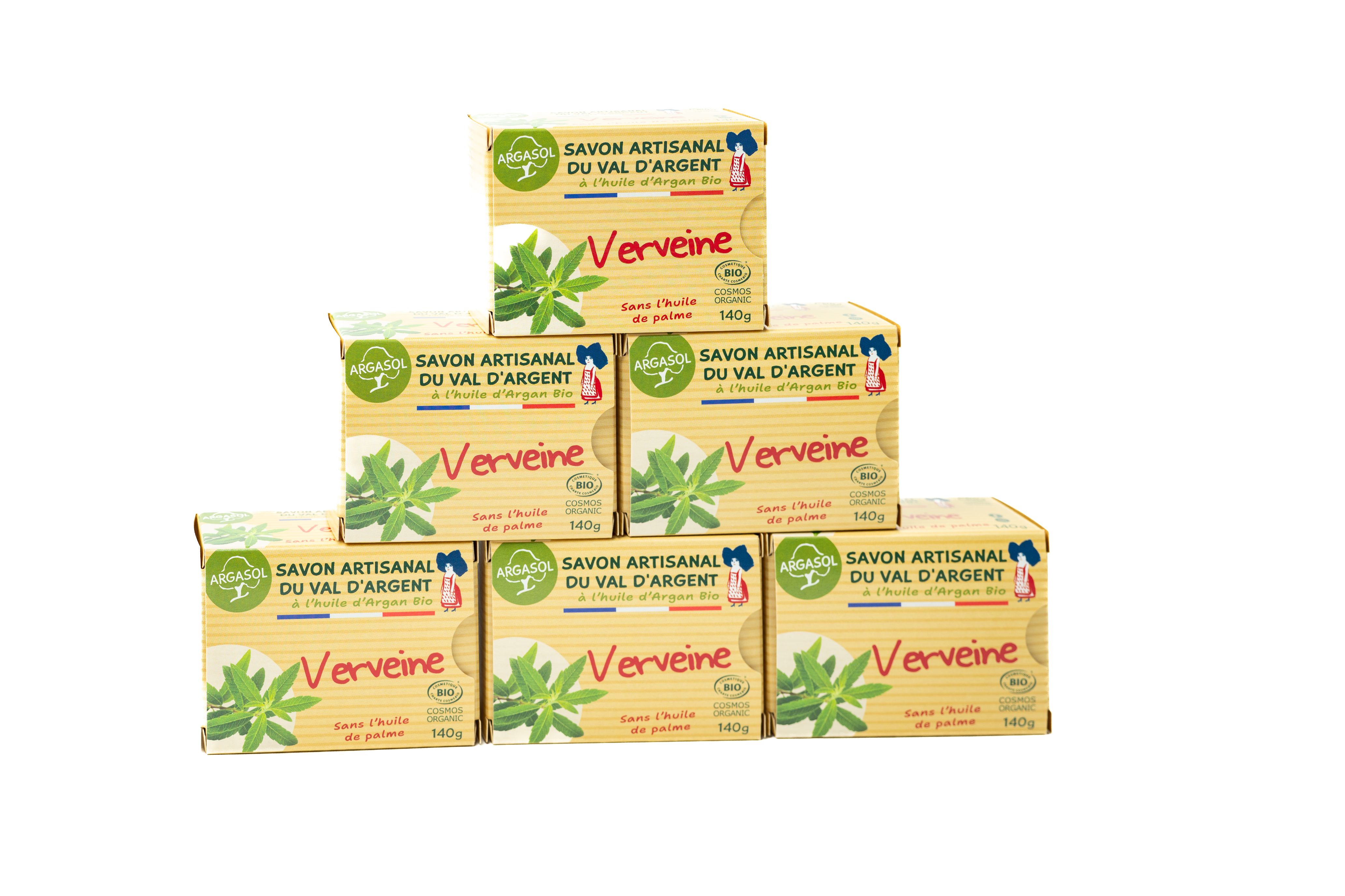 Lot de 6 savons  la Verveine