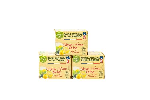 Lot de 3 Savons Citron-Yuzu-Ortie
