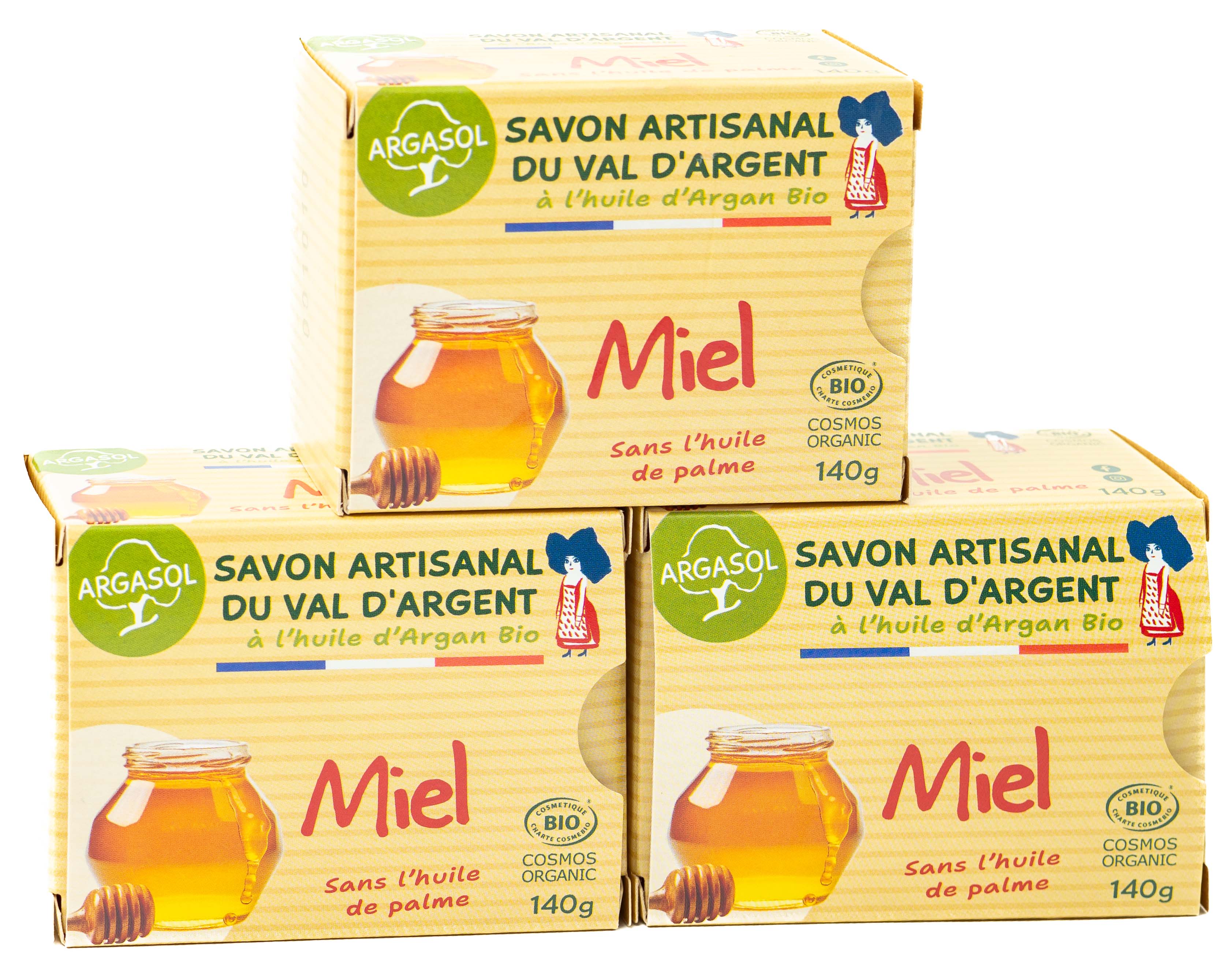 Lot de 3 Savons au Miel