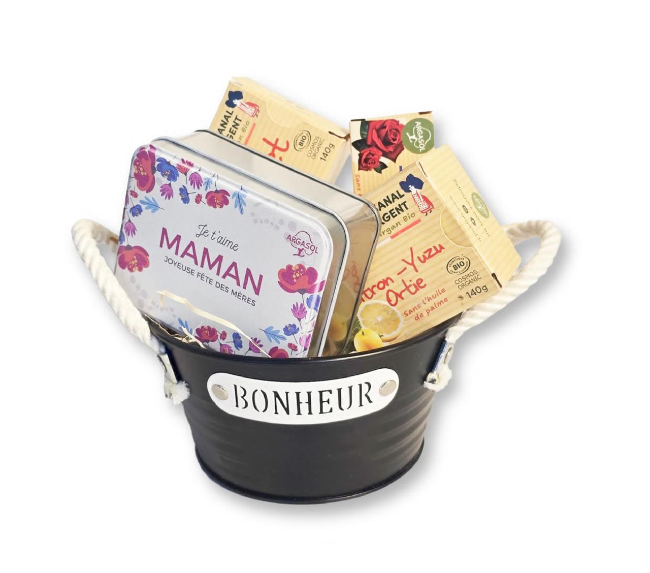Panier "Bonheur" rond