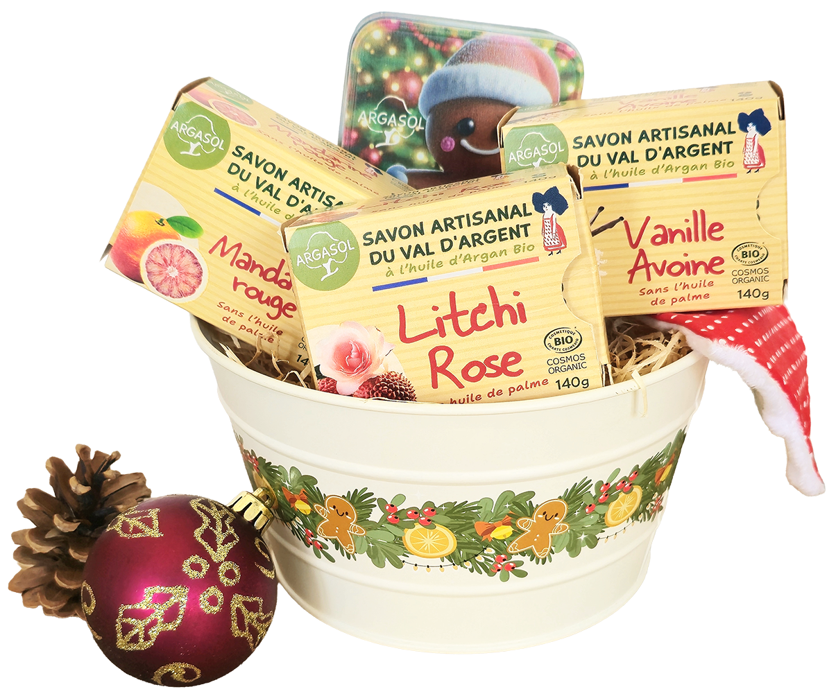 Panier Mannele Rond noël