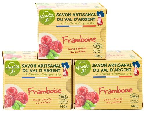 Lot de 3 Savons à la Framboise