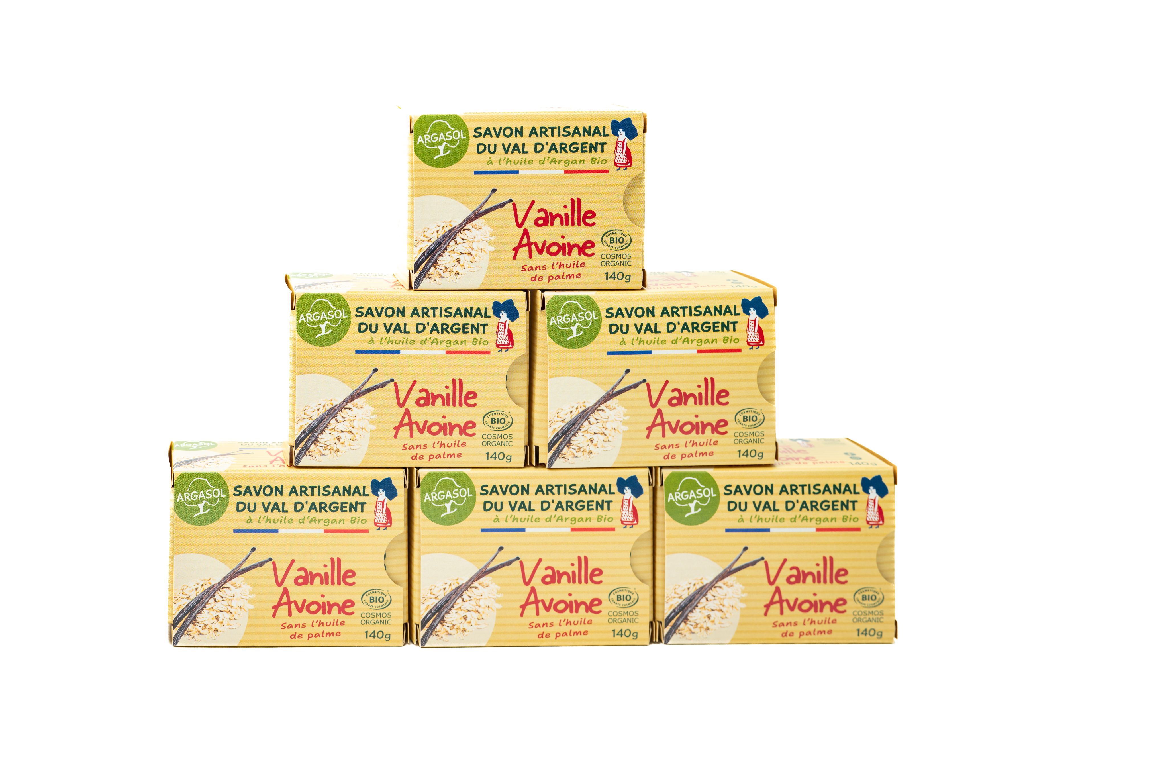 Lot de 6 Savons  la Vanille et  l'Avoine