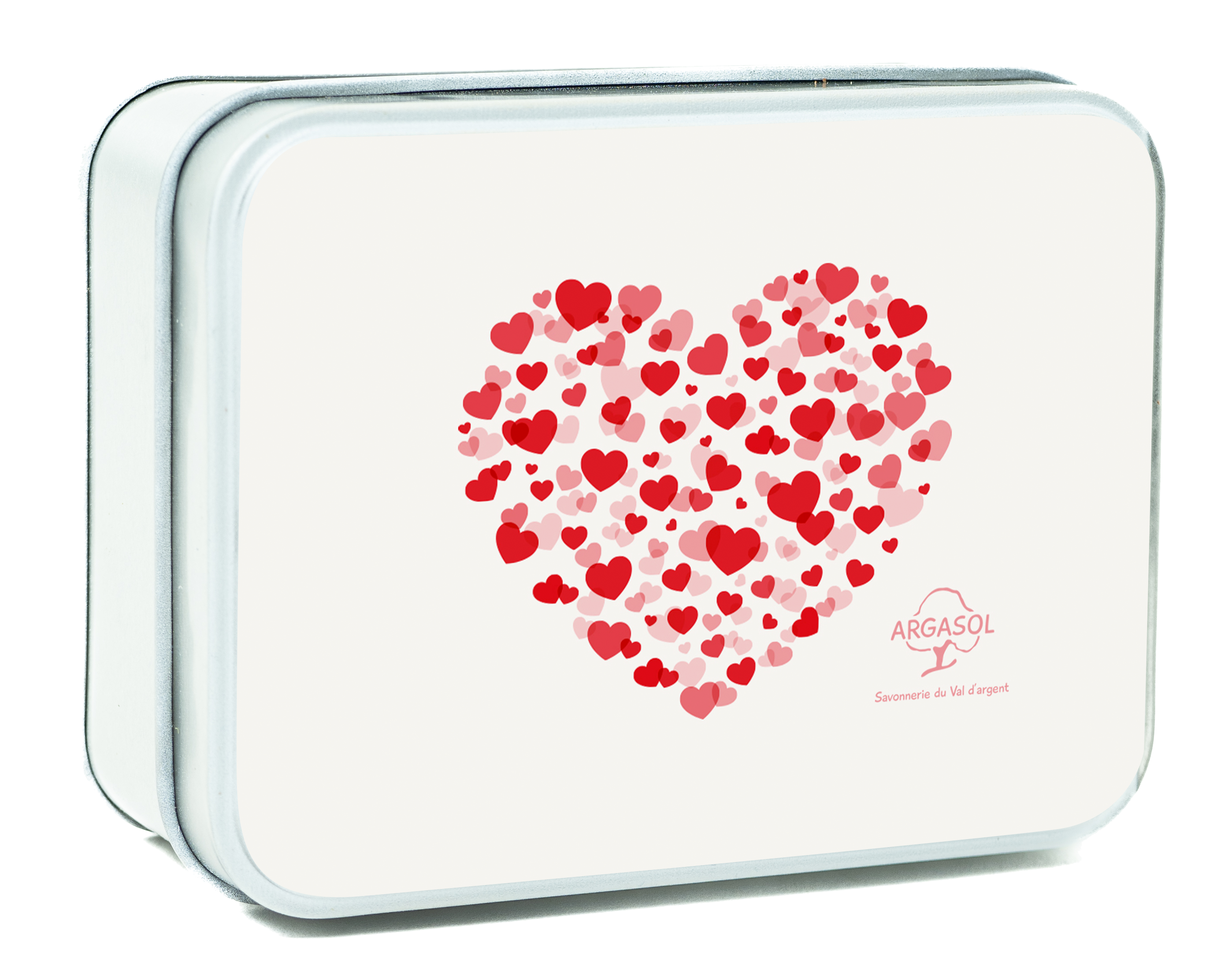 boite à savon Coeur Blanc