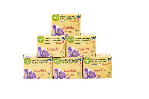 Lot de 6 Savons à la Violette