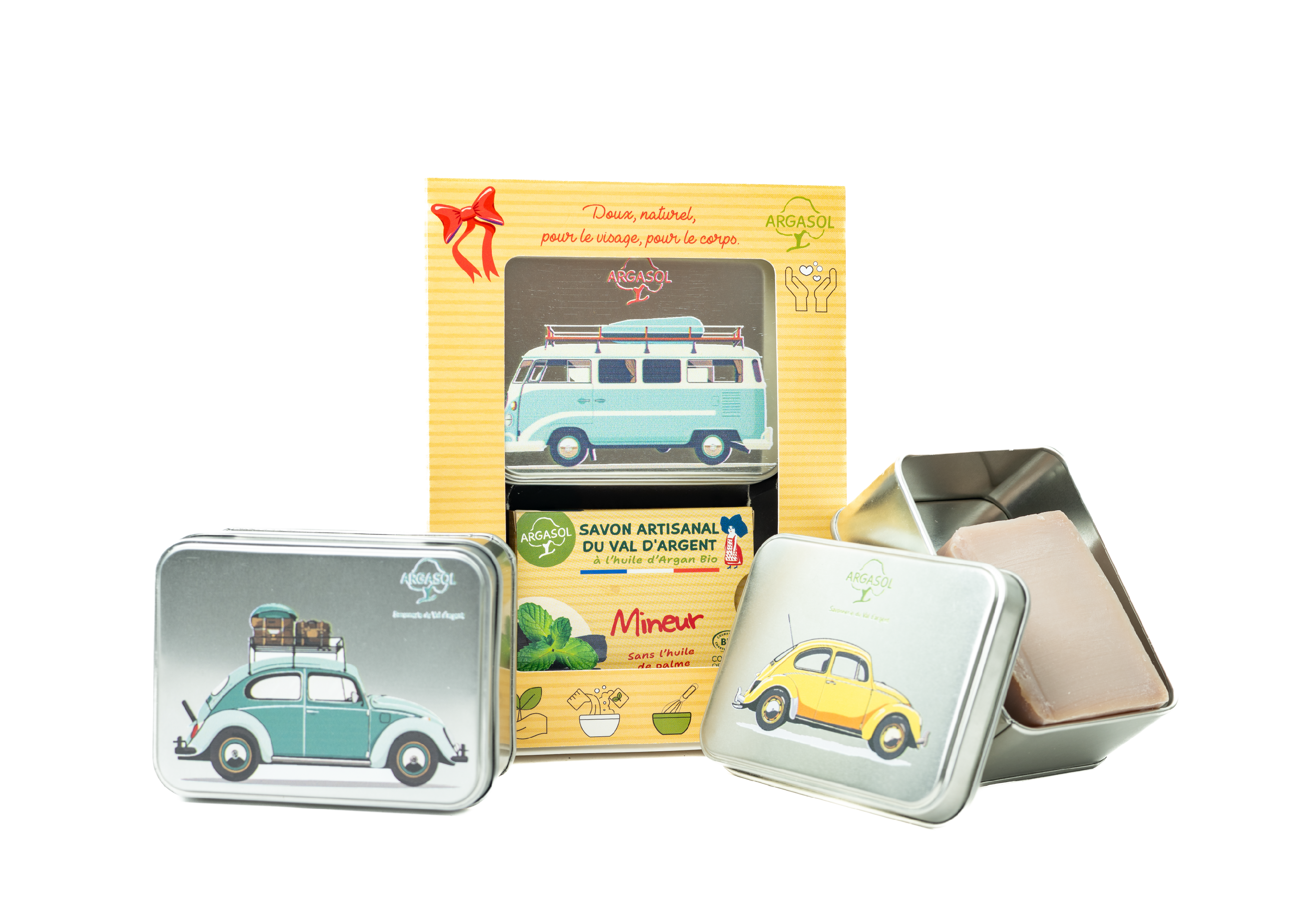 Coffret Argasol Savon & boîte à savon